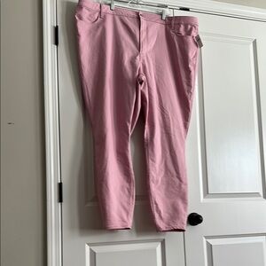 Pink Slim Fit Pants